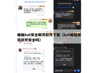 蝙蝠bat安全聊天软件下载（bat蝙蝠聊天软件安全吗）