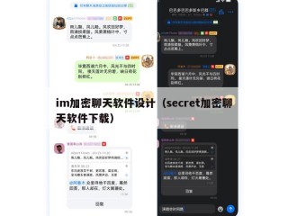 im加密聊天软件设计（secret加密聊天软件下载）