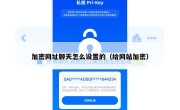 加密网址聊天怎么设置的（给网站加密）