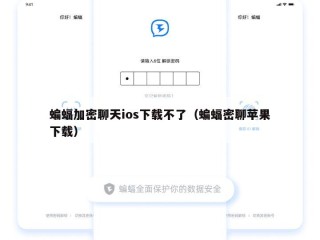 蝙蝠加密聊天ios下载不了（蝙蝠密聊苹果下载）