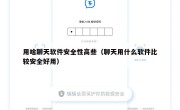 用啥聊天软件安全性高些（聊天用什么软件比较安全好用）