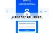 qq视频聊天文件加密（ 视频文件）