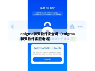 enigma聊天软件安全吗（enigma聊天软件客服电话）