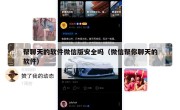 帮聊天的软件微信版安全吗（微信帮你聊天的软件）