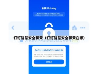 钉钉智慧安全聊天（钉钉智慧安全聊天在哪）