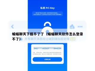 蝙蝠聊天下载不了了（蝙蝠聊天软件怎么登录不了）