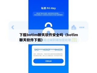 下载botim聊天软件安全吗（botlm聊天软件下载）