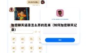 加密聊天语录怎么弄的出来（如何加密聊天记录）