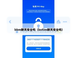 bbm聊天安全吗（botim聊天安全吗）