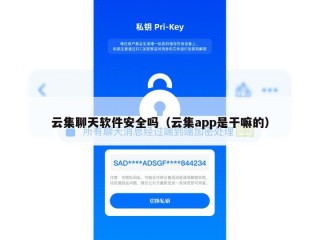 云集聊天软件安全吗（云集app是干嘛的）