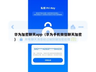 华为加密聊天app（华为手机微信聊天加密）