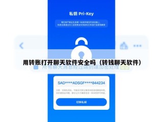 用转账打开聊天软件安全吗（转钱聊天软件）