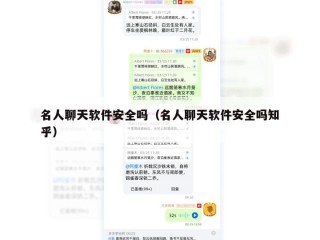 名人聊天软件安全吗（名人聊天软件安全吗知乎）