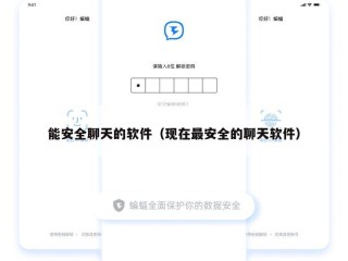 能安全聊天的软件（现在最安全的聊天软件）