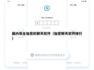 国内安全加密的聊天软件（加密聊天软件排行）