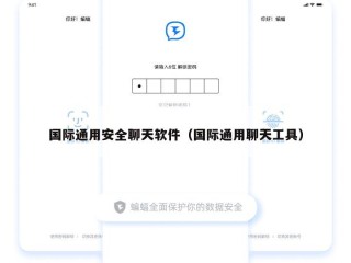 国际通用安全聊天软件（国际通用聊天工具）