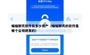 蝙蝠聊天软件有多少用户（蝙蝠聊天的软件是哪个公司研发的）